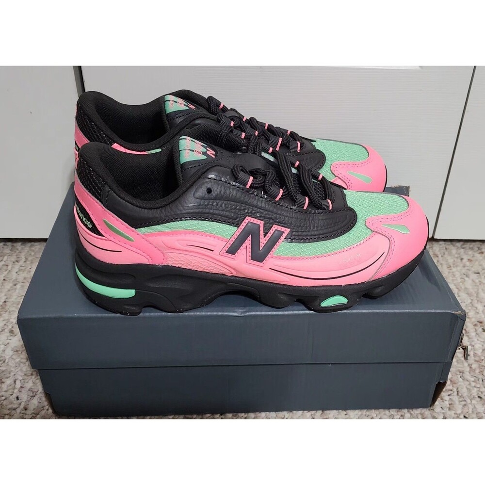 New Balance 1000 Sneakers Pink/Black/Green GC1000DM Kids Sz 6.5M Womens Sz 8.5